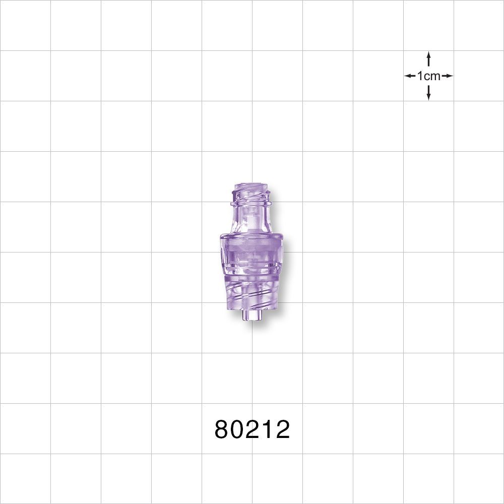 Needleless Injection Site, Neutral Pressure Dispacement, Male Luer Lock, Swabbable