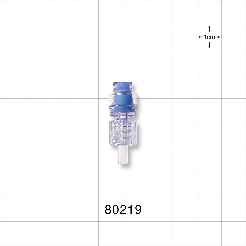 Needleless Injection Site, Swabbable, Female Luer Lock, Male Luer w/ Spin Lock