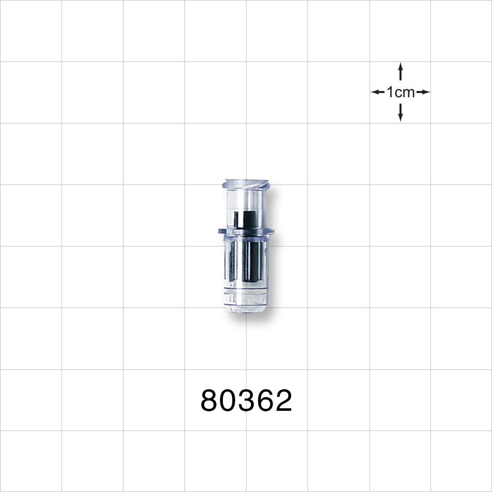 Luer Activated Valve, Female Luer Lock, Tubing Port