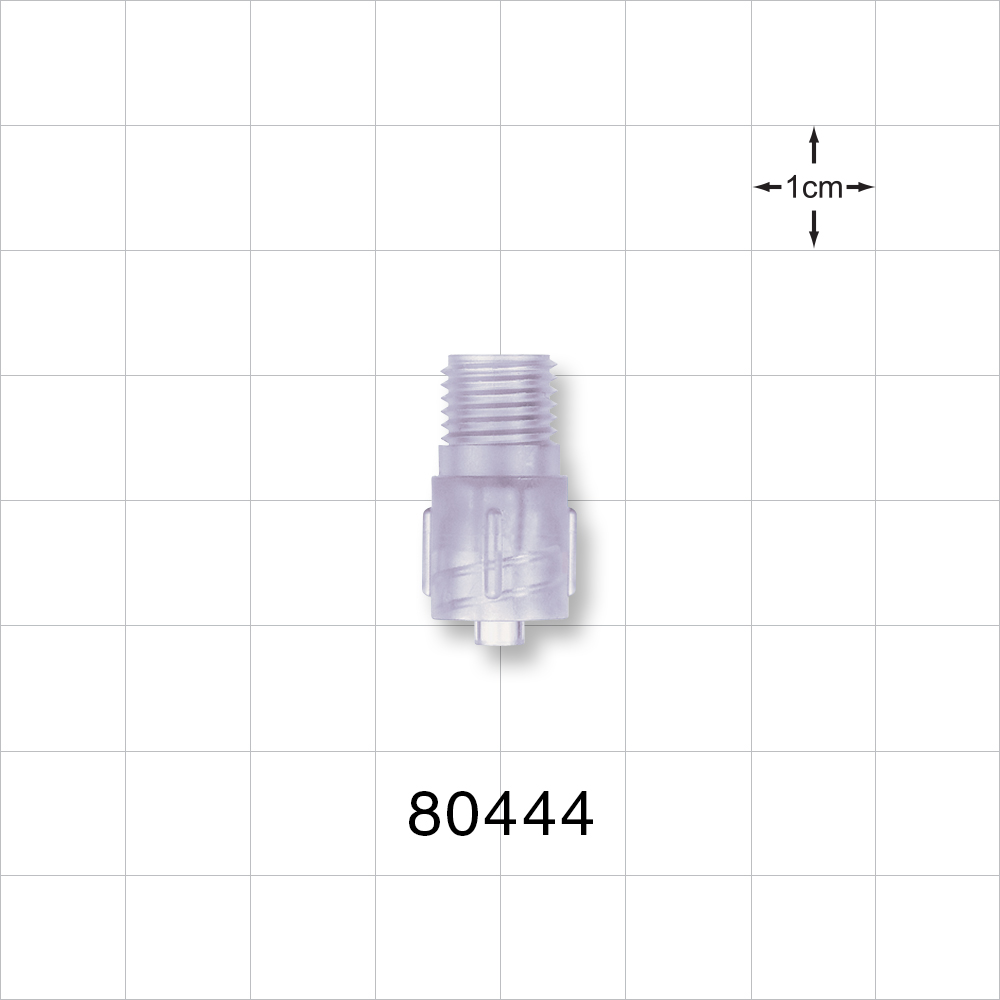 Tuohy Borst Adapter Body, Male Luer Lock, Radiation Grade