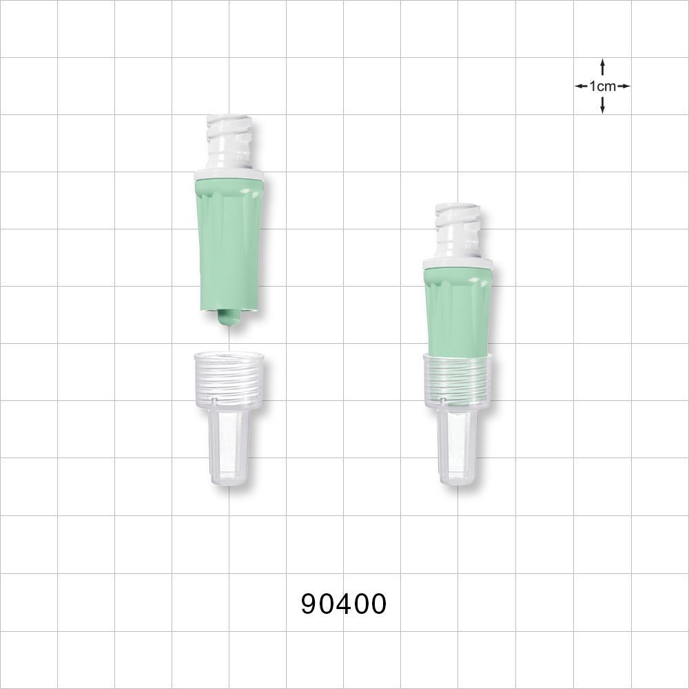 Texium™ Valve, Female Luer Lock, Luer Activated Closed Male Luer Lock with Female Cap