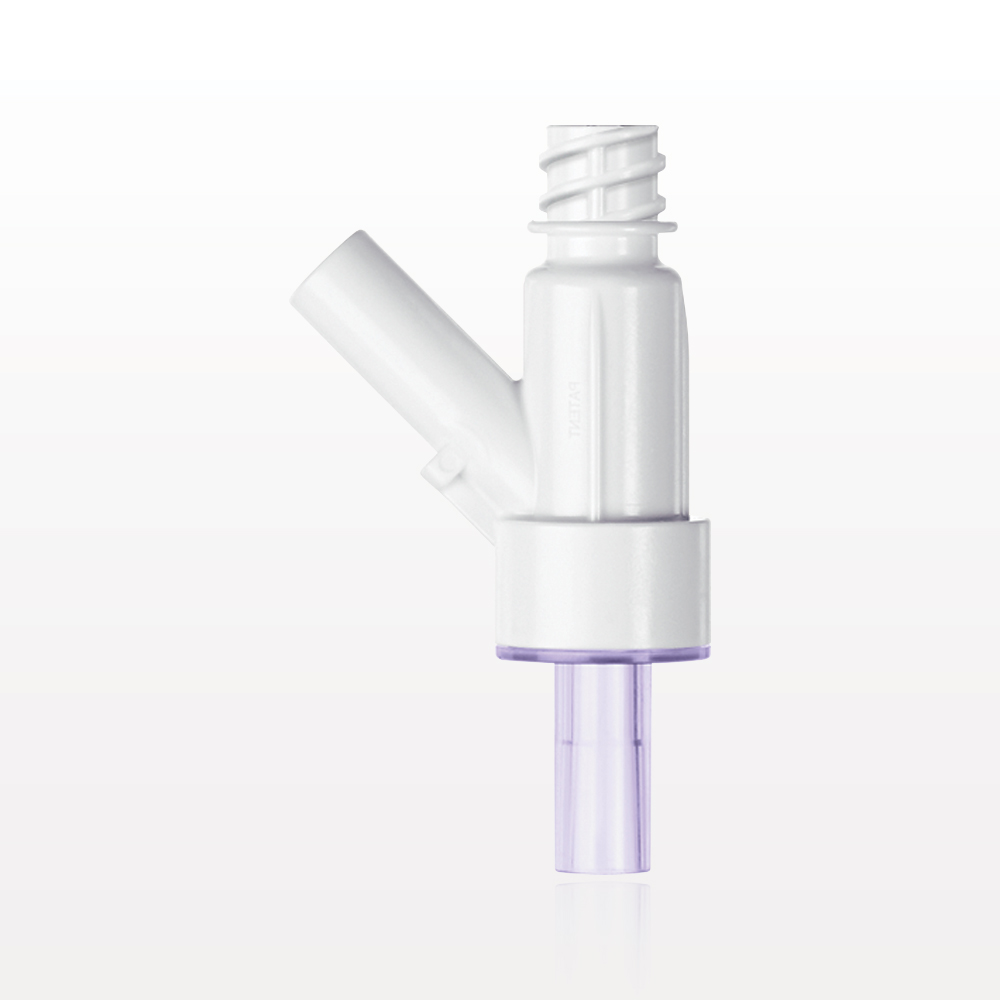 Needleless Access Y Connector, Female Luer Lock