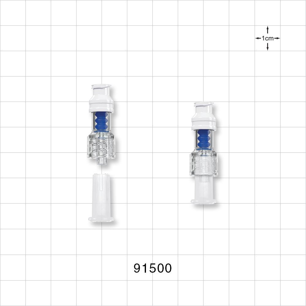 SmartSite™ Needle-Free Valve, Female Luer Lock, Male Luer Lock with Dust Cover