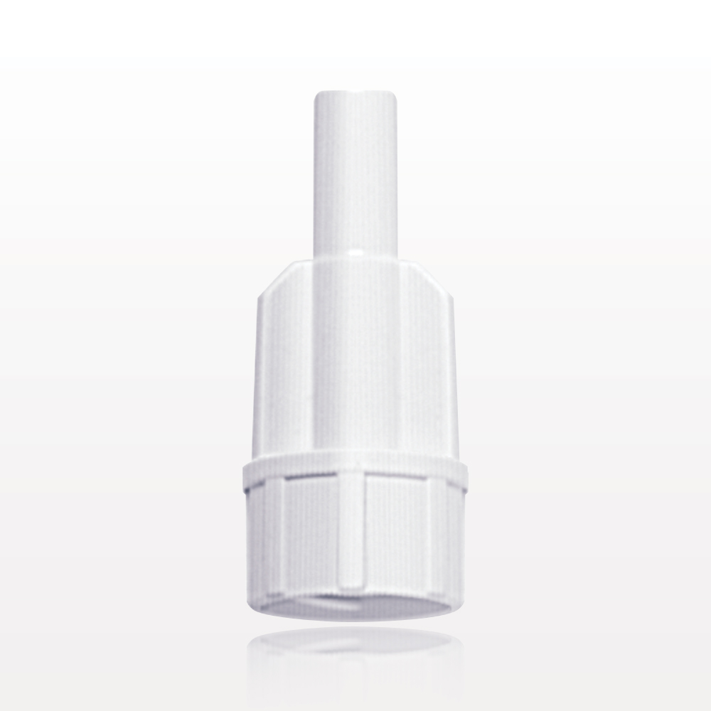 Large Bore Male Connector, White