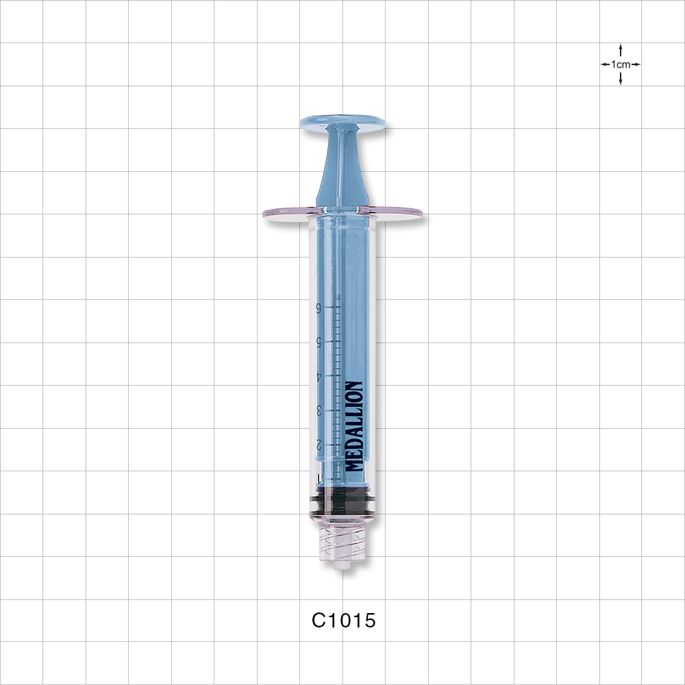 Medallion® Syringe, Male Luer Lock, Light Blue