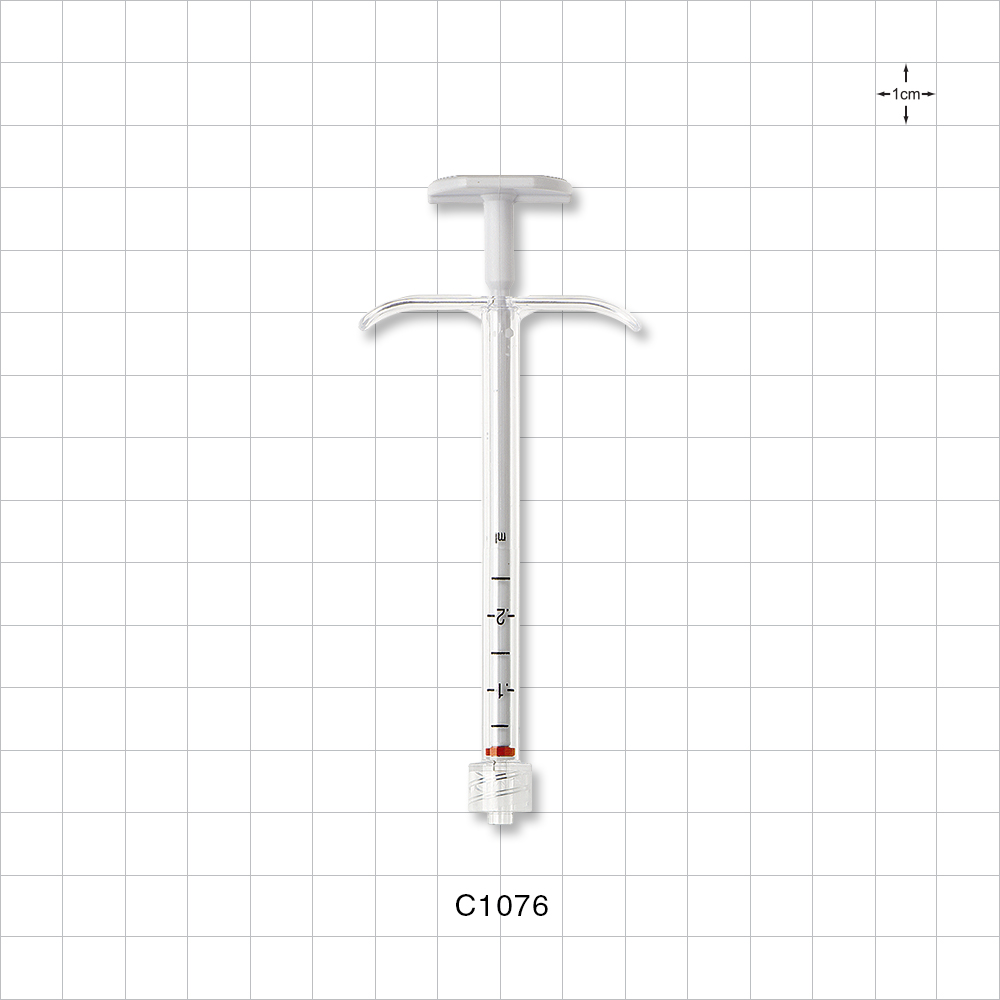 Medallion® Syringe, Male Luer Lock,  White