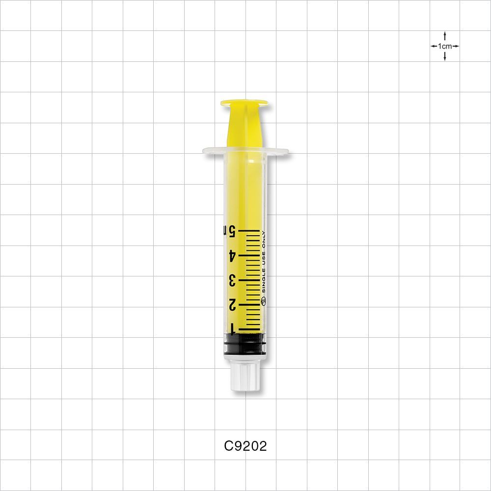 Male Slip NRFit™ Syringe, Yellow