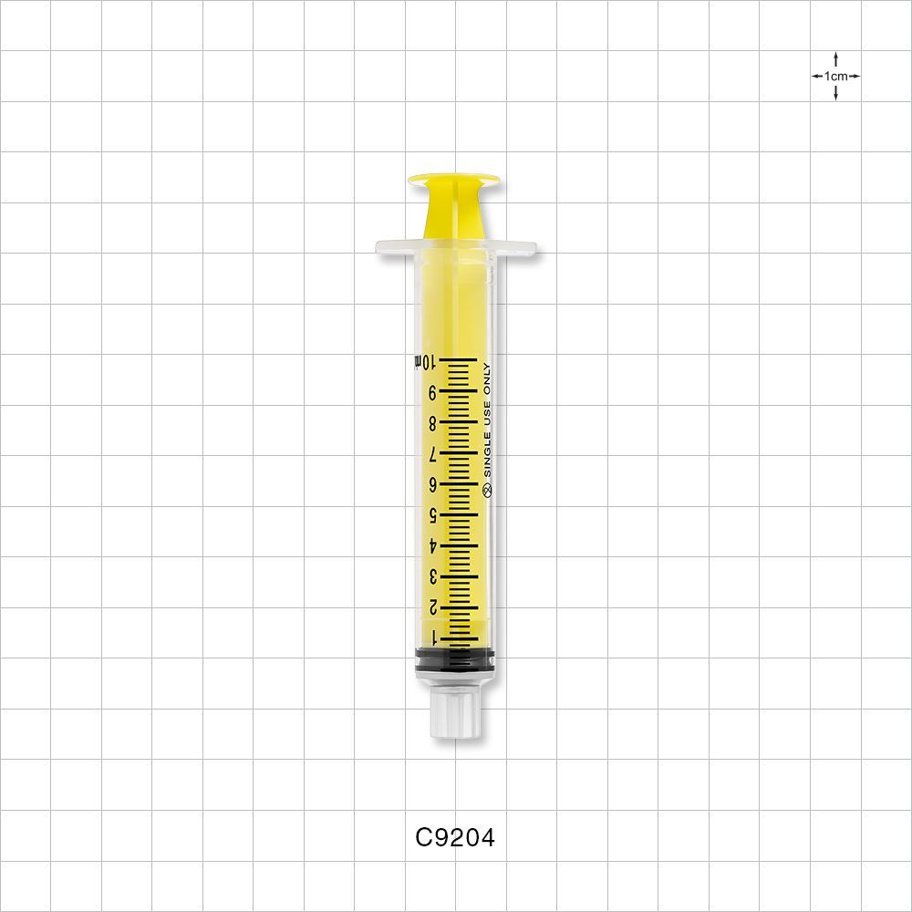 Male Slip NRFit™ Syringe, Yellow