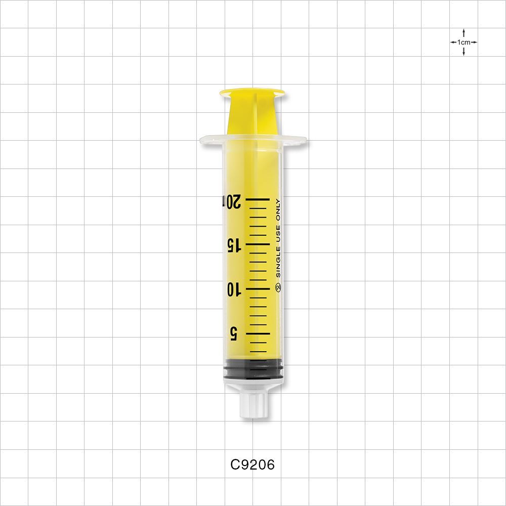 Male Lock NRFit™ Syringe, Yellow