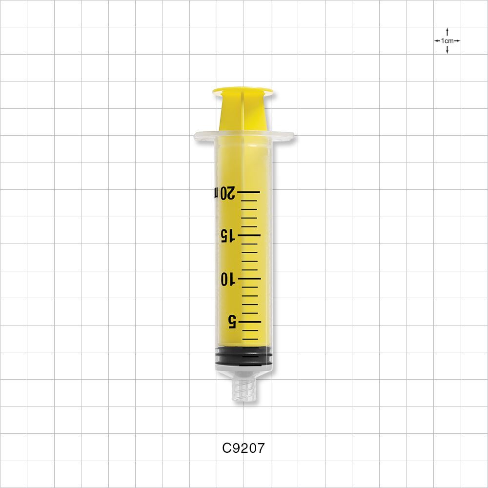 Male Lock NRFit™ Syringe, Yellow