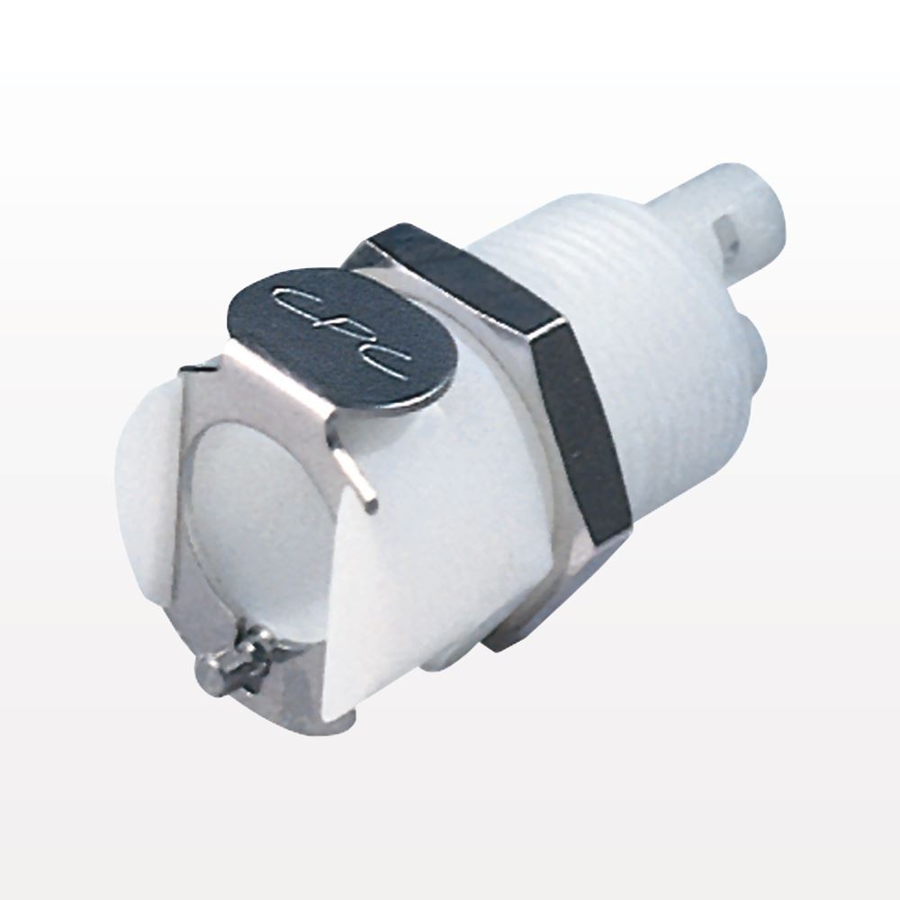 Twin Tube™ Coupling Body, Panel Mount Body, Non-Valved, Barbed